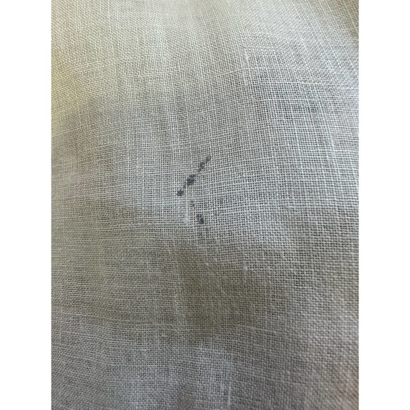 Alessandro Gherardeschi Blue Floral Linen Oversized Italian Designer Blouse XL - Picture 12 of 12